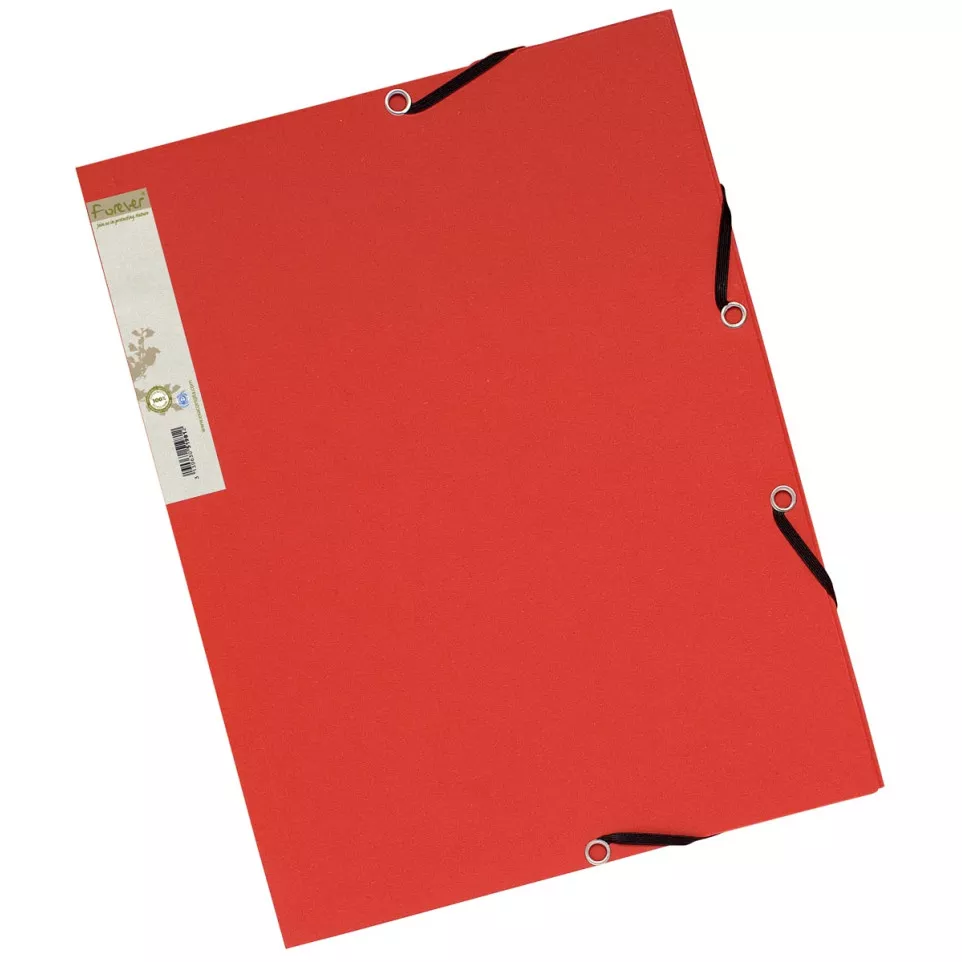 Exacompta elastomap Forever rood/oranje