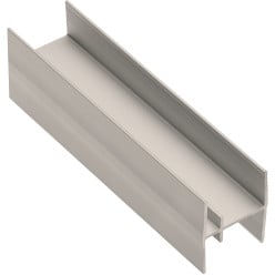 Profil intermédiaire de porte aluminium anodisé bronze pour panneaux bois ép. 18mm ou verre ép. 4mm NOVO S 18/4 et LOCA 18/4 lon