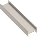 Profil intermédiaire de porte aluminium anodisé bronze pour panneaux bois épaisseur 18mm ERGO 18, NOVO S 18 et LOCA 18 longueur 