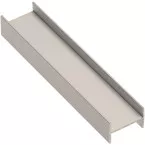 Intermediate Anodized Bronze Aluminum Door Profile for 18mm Wood Panels ERGO 18 NOVO S 18 LOCA 18