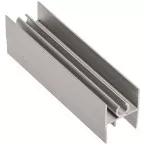 Profil supérieur de porte aluminium anodisé bronze pour coulissants NOVO S 18/4 et LOCA 18/4 longueur 6m / 6m