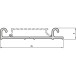 Rail de roulement inférieur double "EVO" aluminium anodisé bronze pour coulissants ERGO 18, NOVO S 18 et 18/4, LOCA 18 et 18/4 l