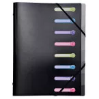 Exacompta Trieur Exacase noir, 8 compartiments