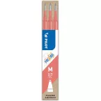 Pilot FriXion Ball and Clicker Refills Coral Pink Pack of 3