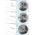 Anthracite Drawer Side Kit Height 120mm with Soft Close Slides Depth 550mm Max 40kg Slim per piece