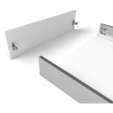 Ladezijde kit antraciet hoogte 120mm + Softclose glijders diepte 450mm max.40kg Slim / pce