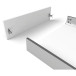 Ladezijde kit antraciet hoogte 120mm + Softclose glijders diepte 450mm max.40kg Slim / pce