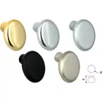 Matte Chrome Thumb Knob 30x37mm per piece