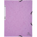 Exacompta Aquarel chemise à elastique en carte lustrée, ft A4, 3 rabats et elastique, couleurs assorties