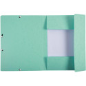 Exacompta Aquarel elastomap uit glanskarton, ft A4, met 3 kleppen en elastiek, in geassorteerde kleuren