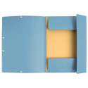 Exacompta elastomap, 3 kleppen, ft A4, geassorteerde     kleuren, pak van 10