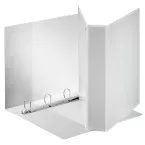 Esselte Customizable PP Binder for A4 Maxi Sheets Spine 7.7 cm 4 D-Rings 50 mm White