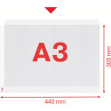 Pochette Esselte Quality A3 format paysage, fabriquée à partir de 30 % de plastique recyclé pré-consommat