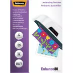Fellowes pochette à plastifier Enhance80 ft A4, 160 microns (2 x 80 microns), paquet de 100 pièces, mate