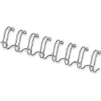 Fellowes metal binding combs box of 100 pieces 8 mm silver