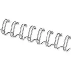 Fellowes peignes métalliques, boîte de 100 pièces, 6 mm, argent