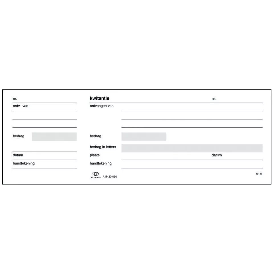 Atlanta by Jalema receipt book 10.5 x...