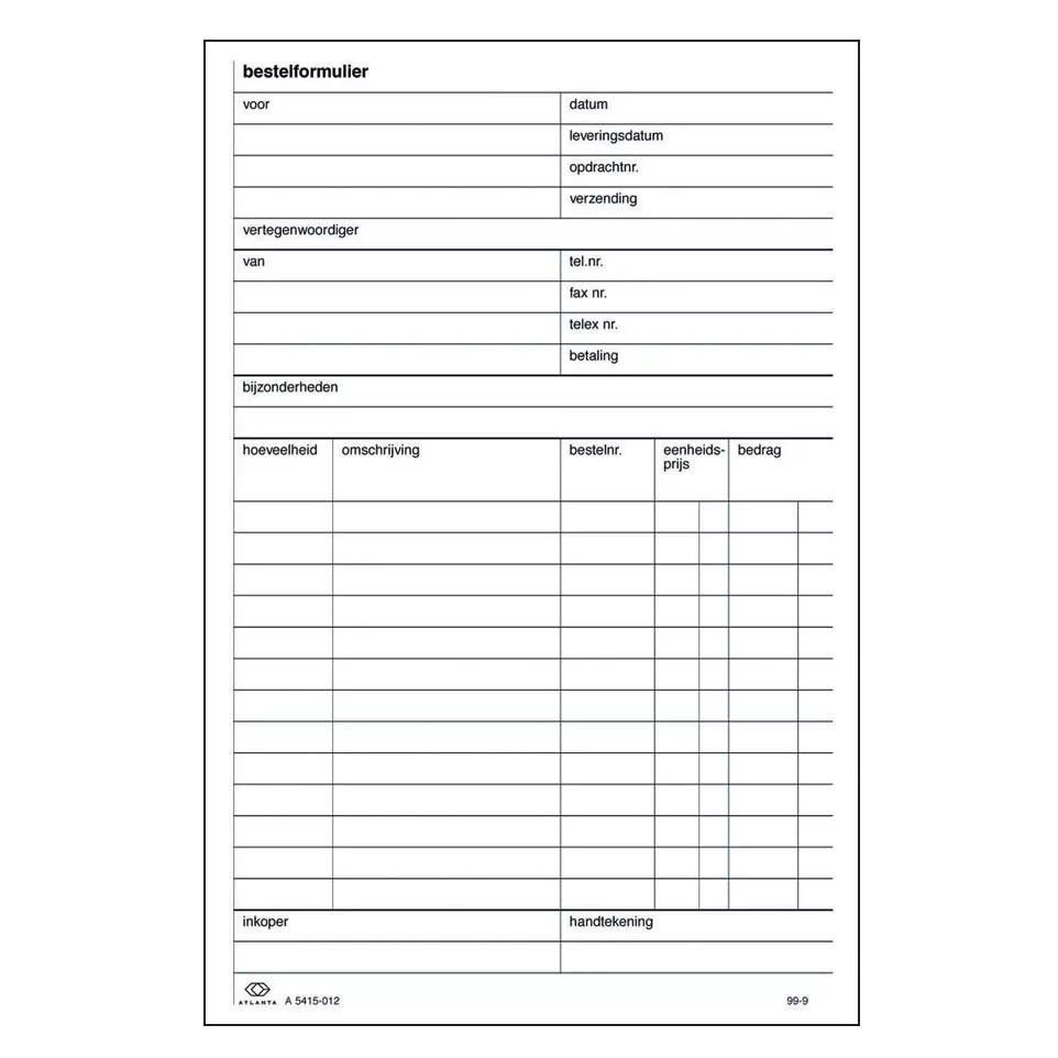 Atlanta by Jalema carbonless order pads