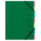 Exacompte Trieur-classeur 7 compartiments, vert