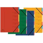 Exacompte Trieur-classeur 7 compartiments, couleurs assorties