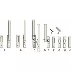 Recessed Handle for Wood GU934-937 White / pc