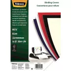 Fellowes couvertures Leatherlook ft A4, 180 micron, noir, paquet de 25 pièces
