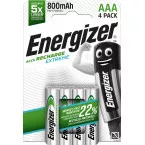 Energizer herlaadbare batterijen Extreme AAA, blister van 4 stuks