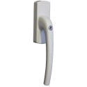 Roto Patio 3150Z/4180Z White Aluminum Key Lock Handle Right Without Fork Driver / pc