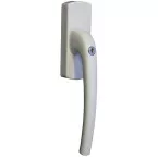 Roto Patio 3150Z/4180Z White Aluminum Key Lock Handle Right Without Fork Driver / pc