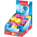 Maped taille-crayon i-gloo, 2 trous, couleurs assorties