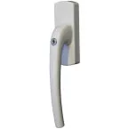 Sleutelgreep Roto Patio 3150Z/4180Z Alu wit links zonder aandrijfvork / pce