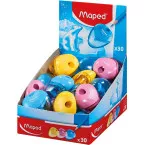 Maped i-gloo Pencil Sharpener, 1 Hole, Assorted Colors
