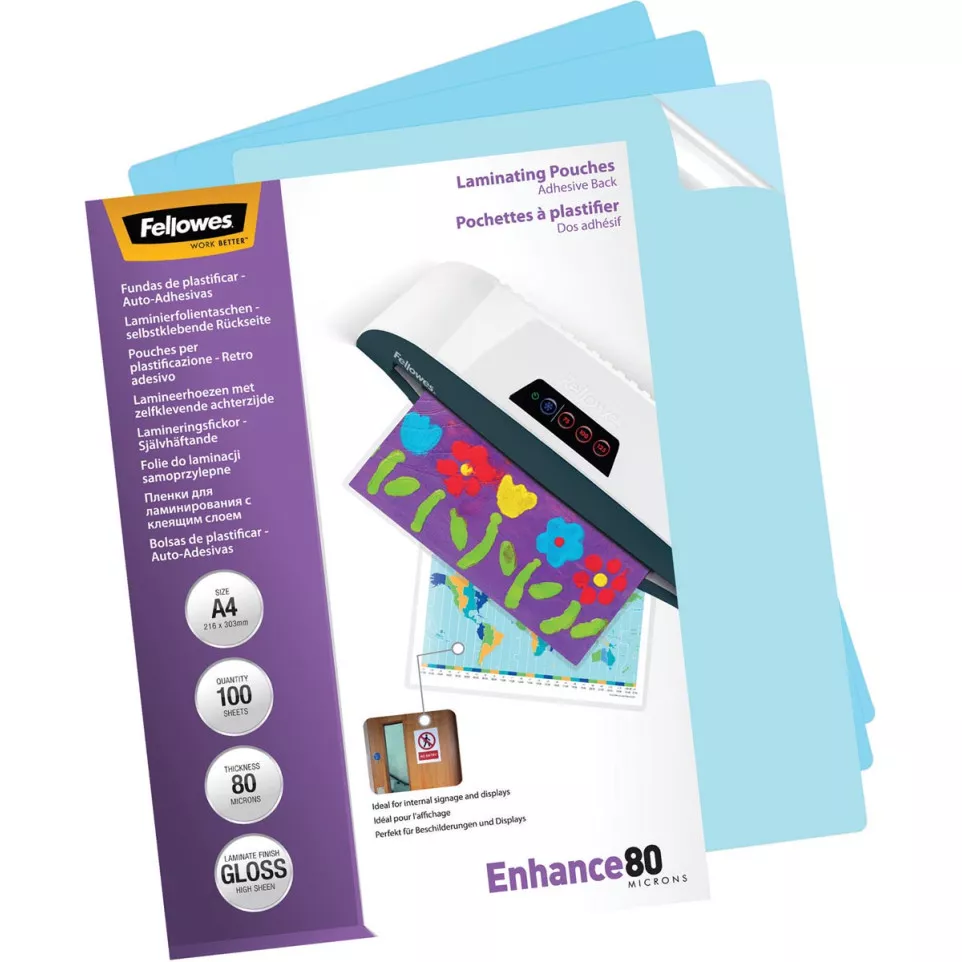 Fellowes Enhance80 Self-Adhesive...