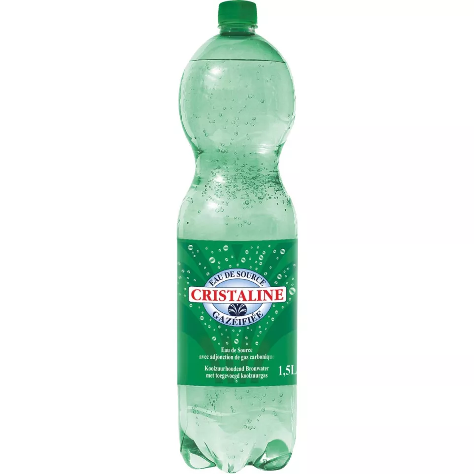 Cristaline Sparkling Water, 1.5 Liter...