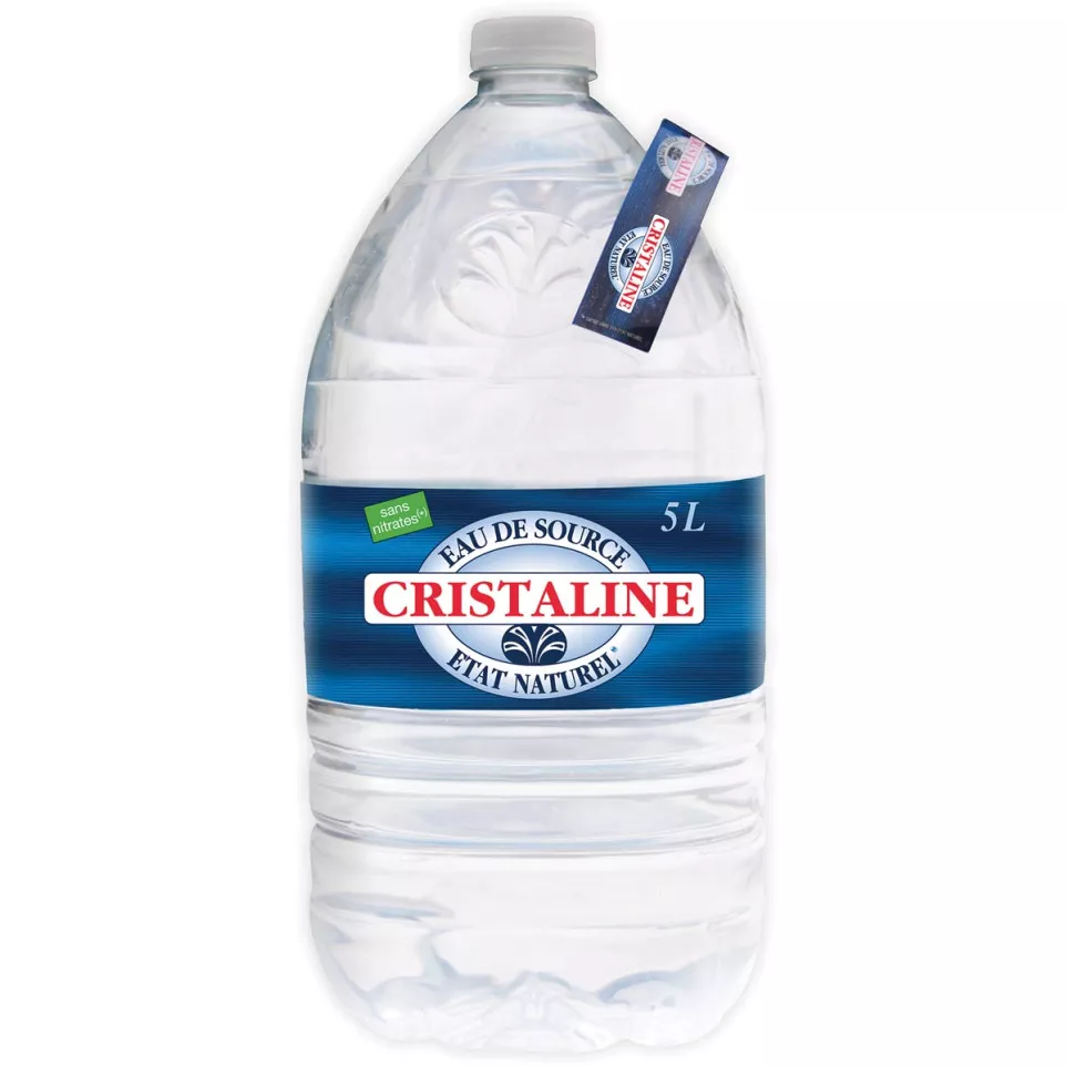 Cristaline eau, bouteille de 5 L