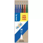 Pilot recharge pour Frixion Ball et Frixion Ball Clicker, étui de 6 pièces en couleurs classiques