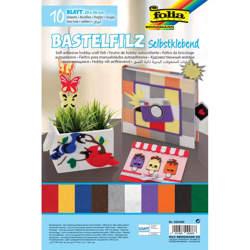 Folia zelfklevend vilt ft 20 x 30 cm,...