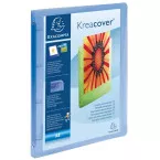 Exaclair Kreacover Customisable 4-Ring Binder, Transparent Blue