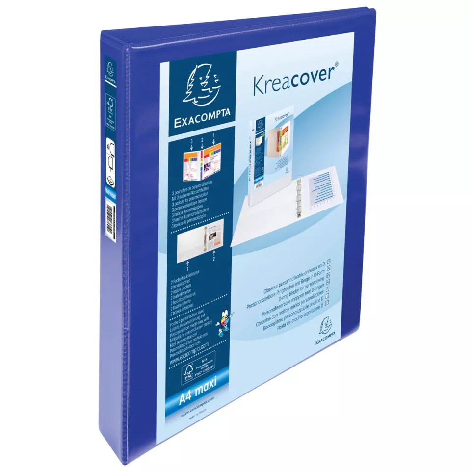 Exacompta Kreacover Blue 4-Ring...