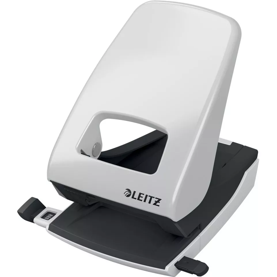 Leitz Nexxt 5138 Two-Hole Punch, Grey