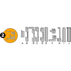 Male Pivot K Cap Gold R03.1...
