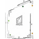 Roto Trapezoidal Stay Arm 500 for PVC Left up to 130 kg per piece