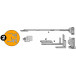 Roto 250 E20 4/15/9 Restrictor Arm E20 411 - 600mm Left / pc