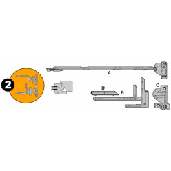 Kompas 150 E20 4/15/9 Roto E20 290 - 410mm rechts / pce