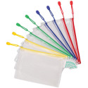Tarifold opbergtas met rits, ft A5, pak van 8 stuks in geassorteerde kleuren