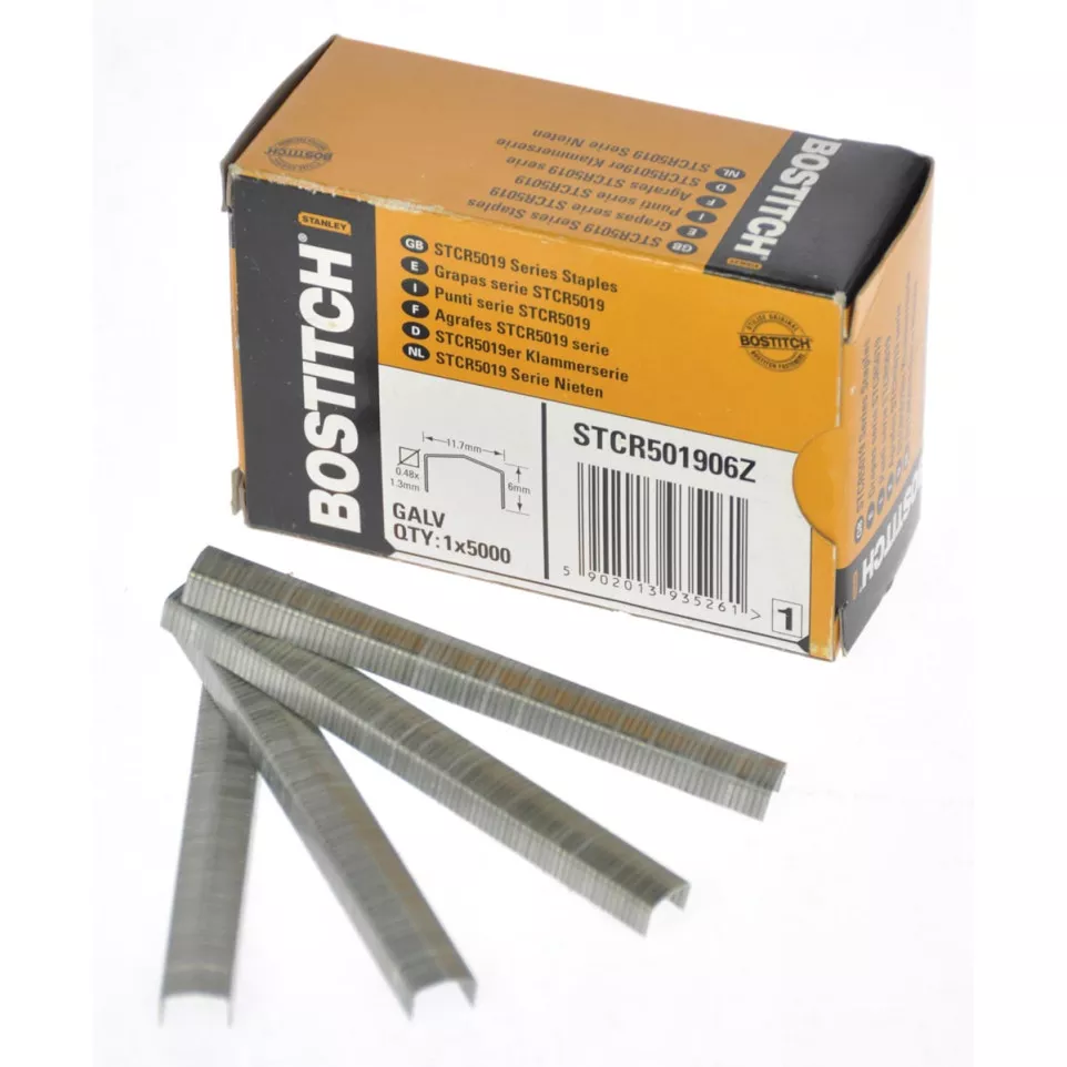 Bostitch nietjes STCR5019, 6 mm, doos...