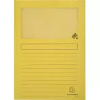 Exacompta Forever Corner Folder with Window, Pack of 100, Yellow