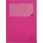 Exacompta L-map met venster Forever, pak van 100 stuks, roze