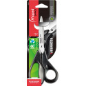 Maped Advanced Scissors 7 Inch Straight Stainless Steel Pointed Tip Right-Handed Black 1 Piece Blister Pack