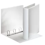 Esselte Customisable 4 D-Ring Binder, 40 mm Rings, 6.2 cm Spine, White